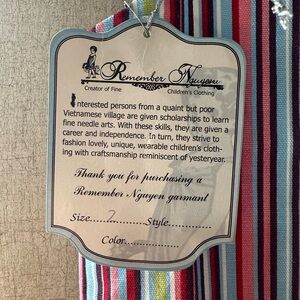 Remember Nguyen Striped Kids One Piece